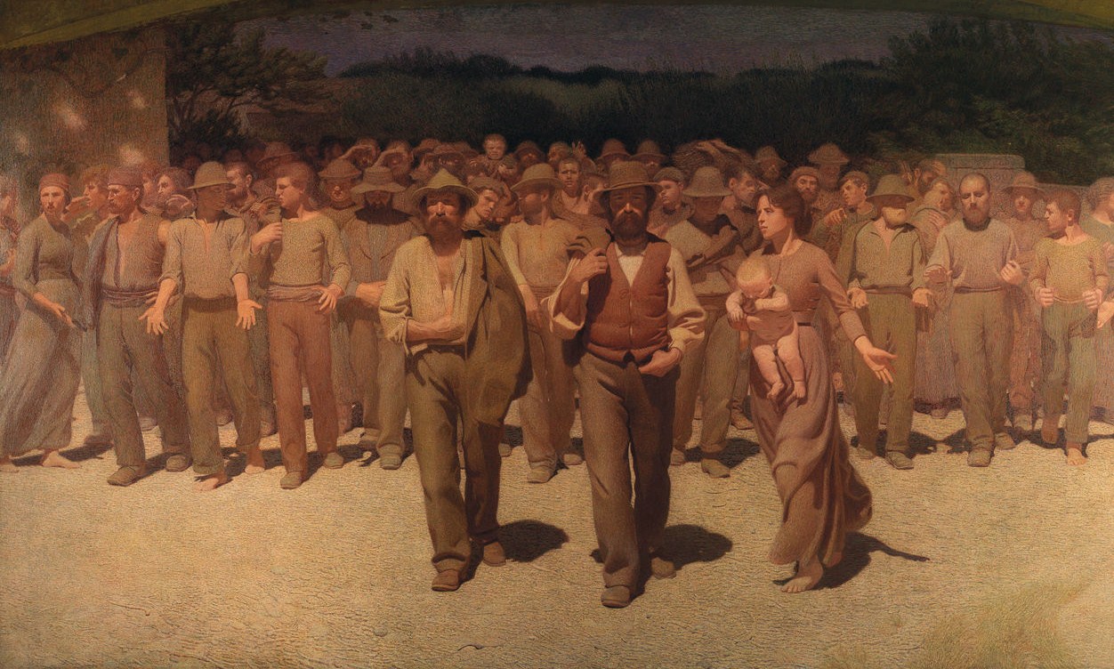 pellizza da volpedo il quarto stato lavoratori museo del novecento fiumana